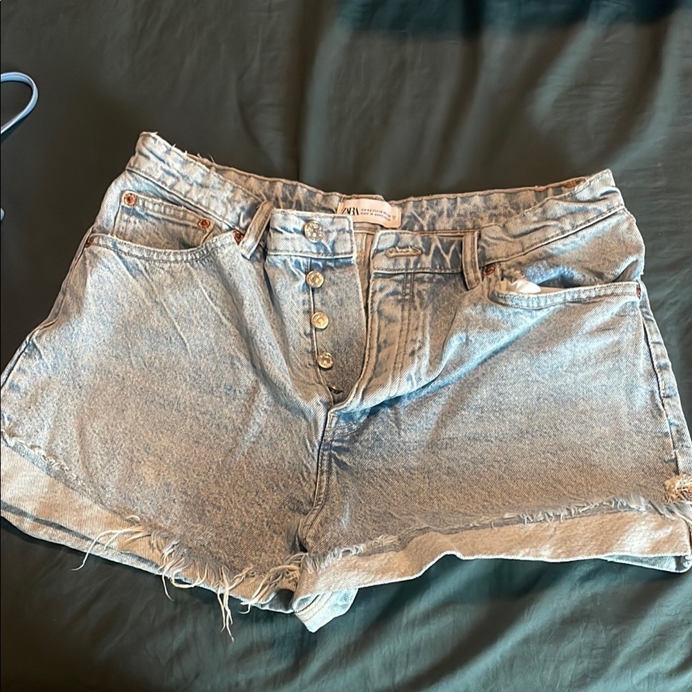 Zara Denim Blue Women's Shorts